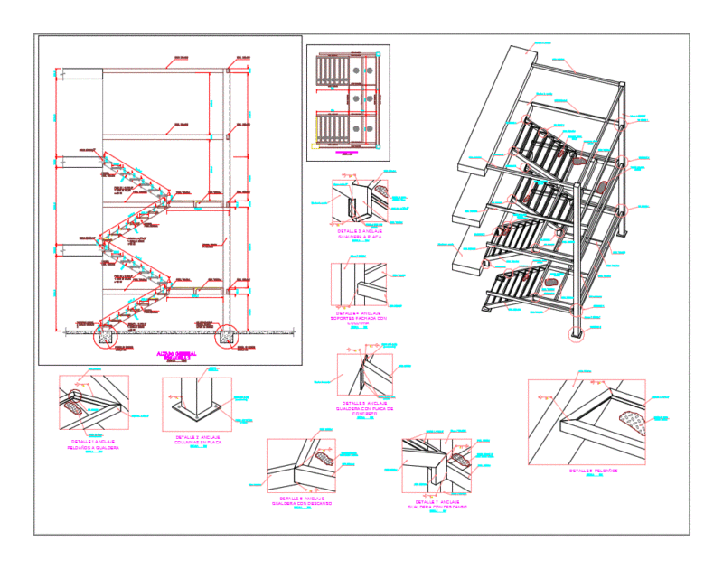 Library Ladder DWG Detail for AutoCAD