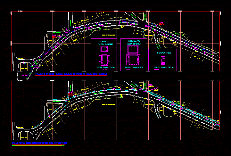 Lighting System DWG Block for AutoCAD