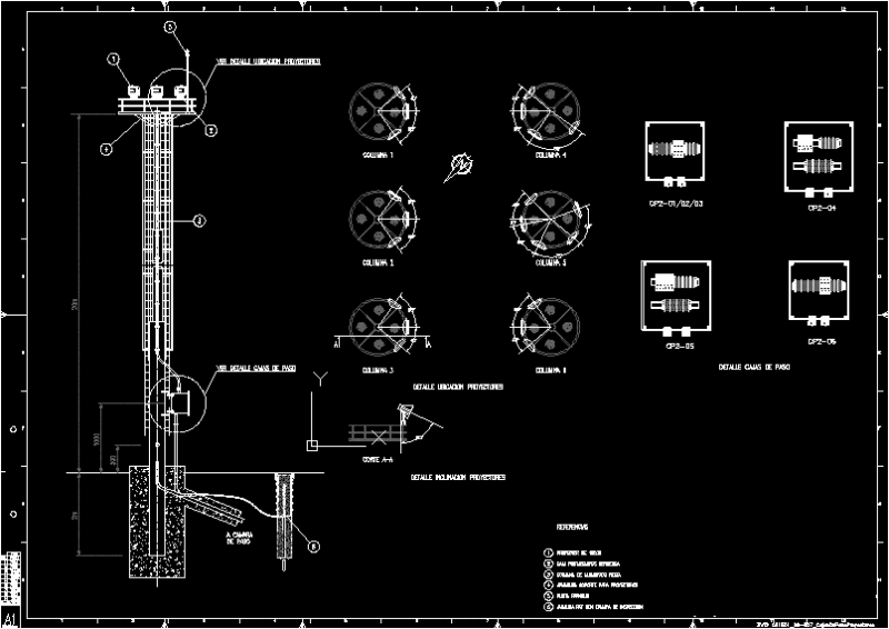 Lighting Tower DWG Detail for AutoCAD