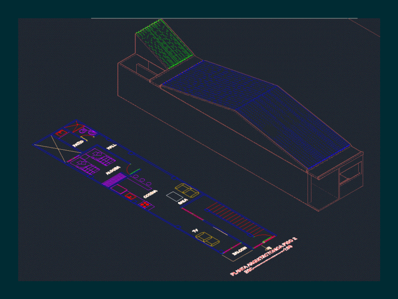 Living Place DWG Block for AutoCAD
