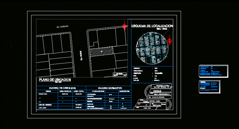 Location Map DWG Model for AutoCAD