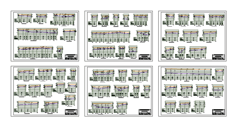 Longitudinal Profiles Profiles DWG Block for AutoCAD