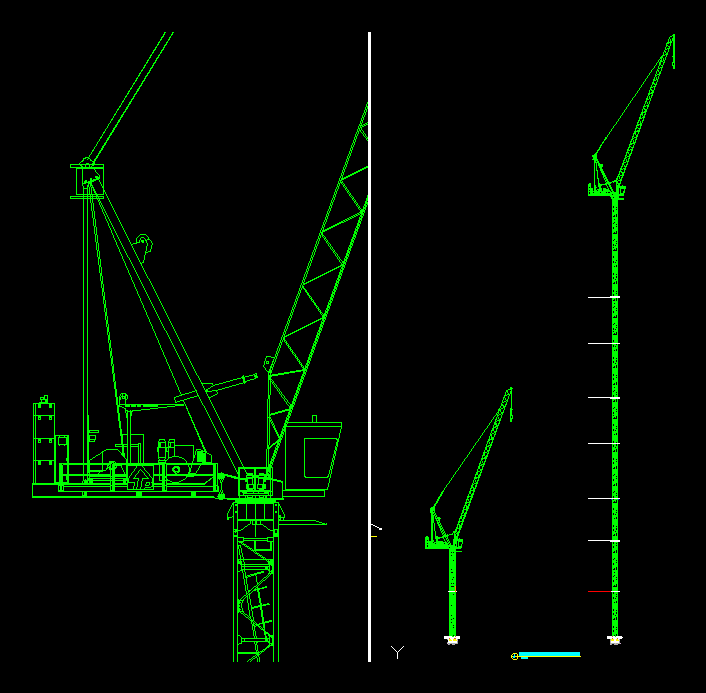 Luffing Tower Crane DWG Block for AutoCAD • Designs CAD