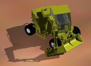 Machinery – Retro- Excavator DWG Block for AutoCAD