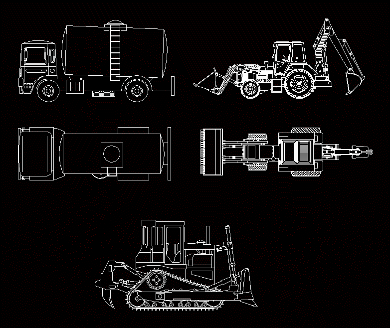 Чертеж погрузчика dwg