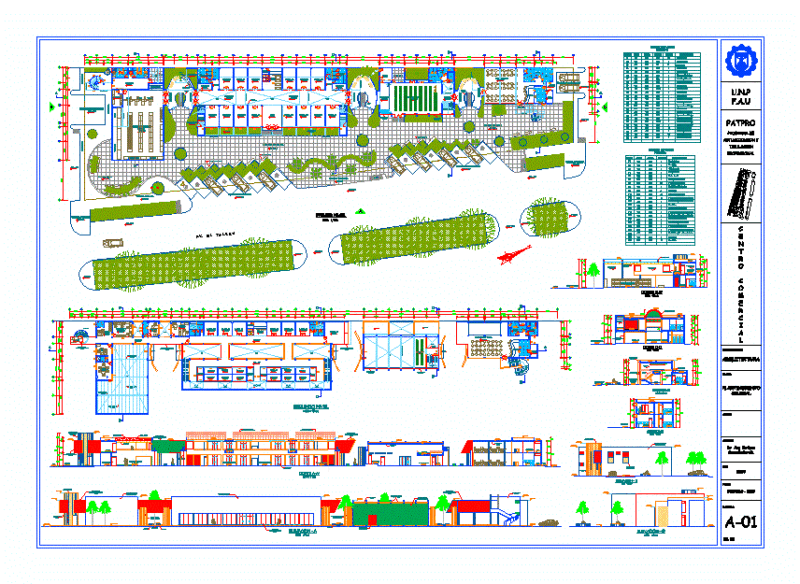 Mall DWG Section for AutoCAD