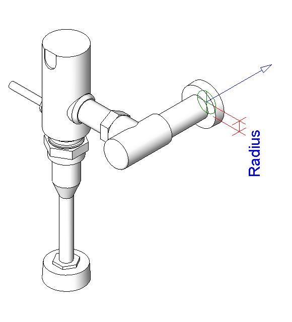 Manual Tank Urinal 3D RFA Model