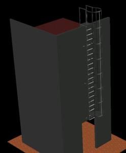 Marina Ladder 3D DWG Model for AutoCAD