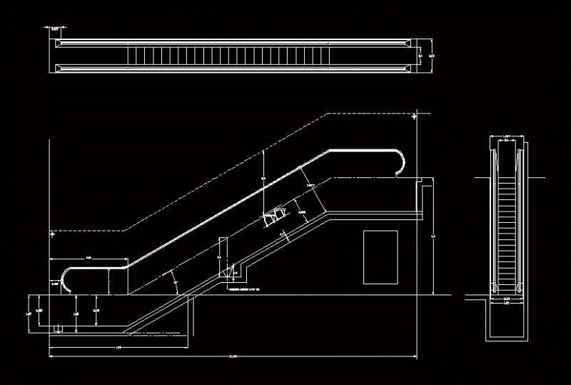 Mechanical Stair DWG Block for AutoCAD