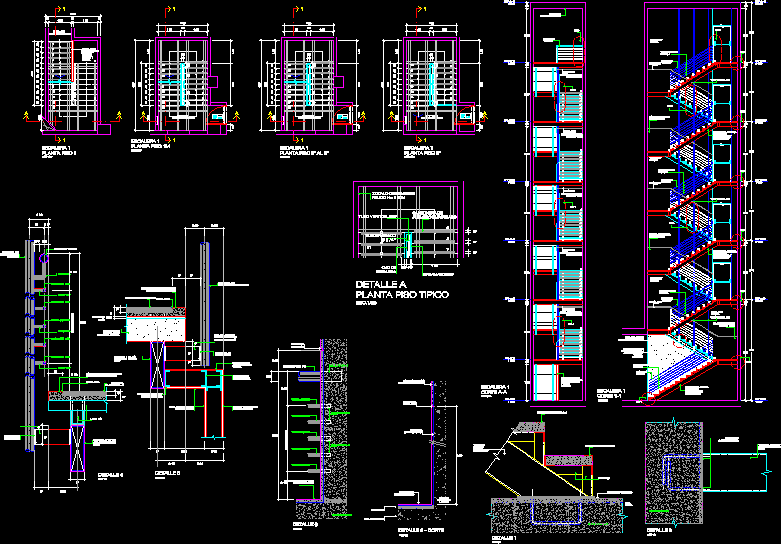 Пожарная лестница чертеж dwg Metal Ladder Details DWG Detail for AutoCAD * Designs CAD