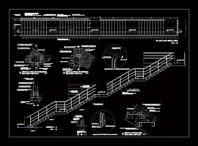 Metal Ladder DWG Full Project for AutoCAD