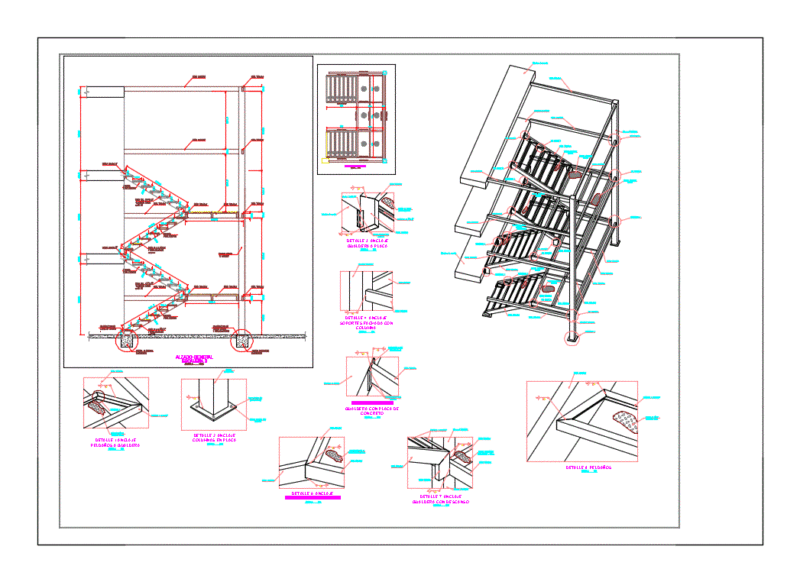 Metslica Ladder DWG Detail for AutoCAD