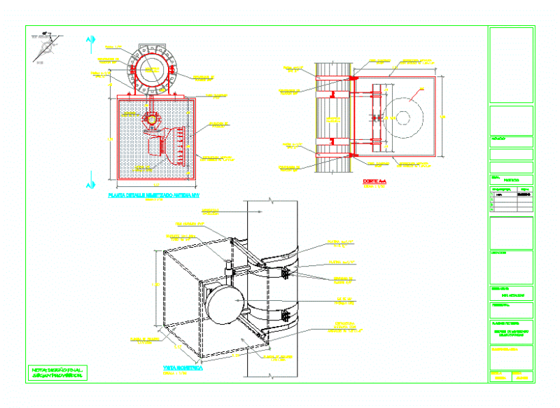 Mimicked Mw In Monopole DWG Detail for AutoCAD