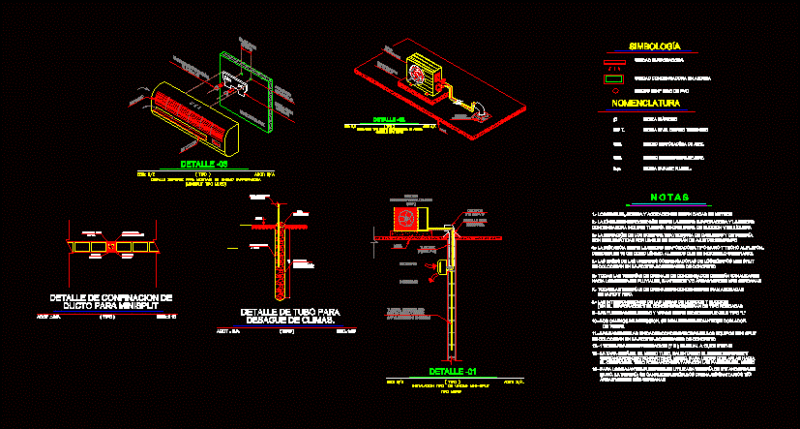 Minisplit Placement Details DWG Detail for AutoCAD