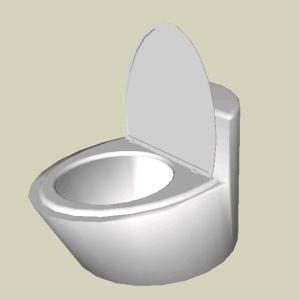 Modern Toilet 3D SKP Model for SketchUp
