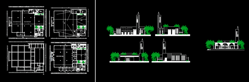 Mosque DWG Block for AutoCAD