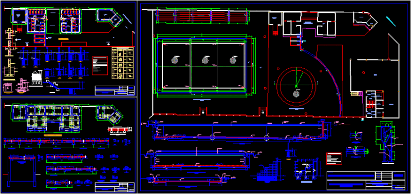 Municipal Pool DWG Plan for AutoCAD