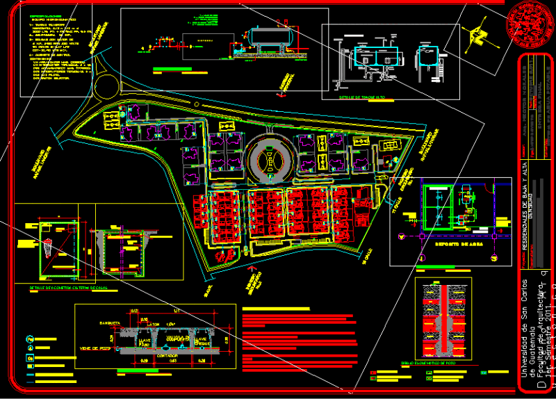 Net Of Drinking Water DWG Block for AutoCAD
