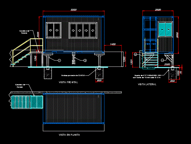 container block cad for DWG CAD AutoCAD Block Designs â€¢ Assembly Office Container