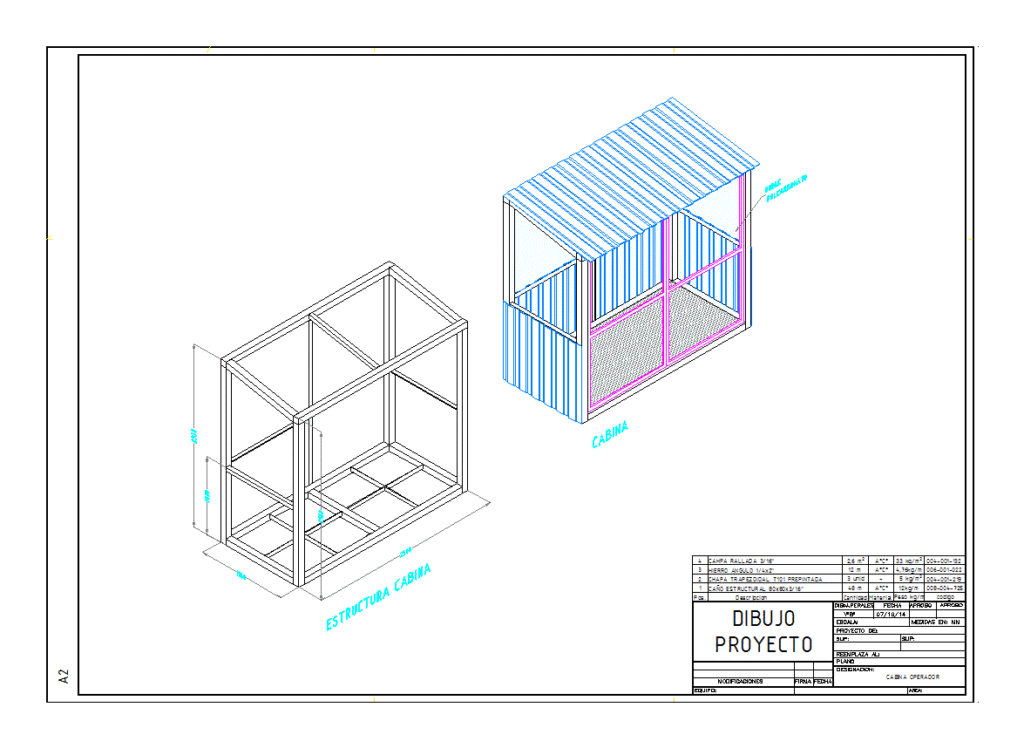 Operator Cabin DWG Block for AutoCAD