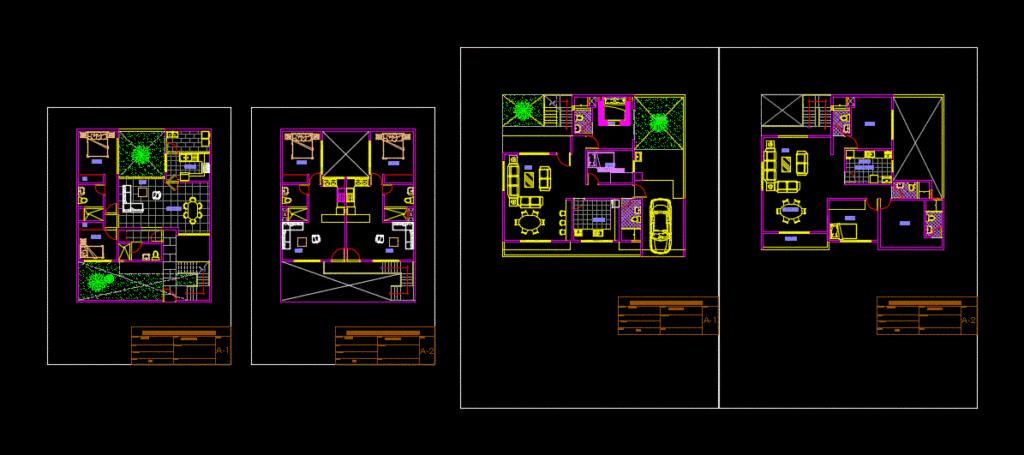 Outside Staircase – Apartments DWG Model for AutoCAD