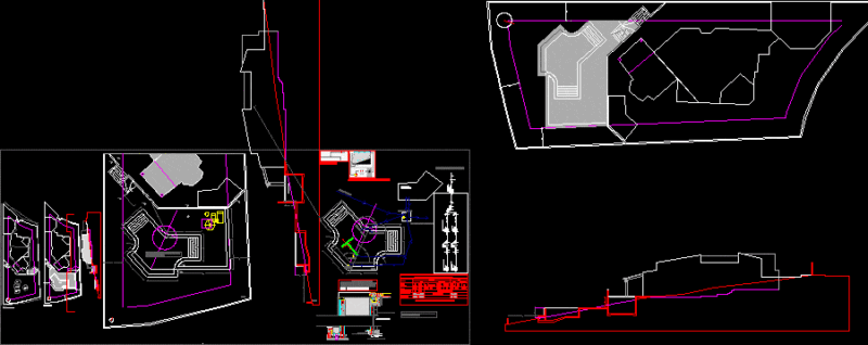 Panoramic Pool DWG Section for AutoCAD