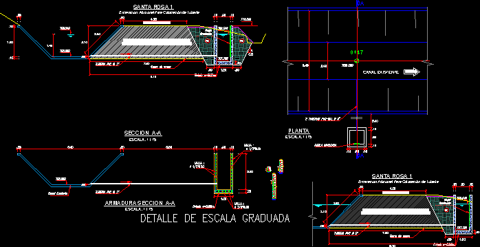Parshall Meter Santa Rosa DXF Model for AutoCAD