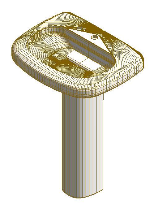Pedestal Sink 3D RFA Model