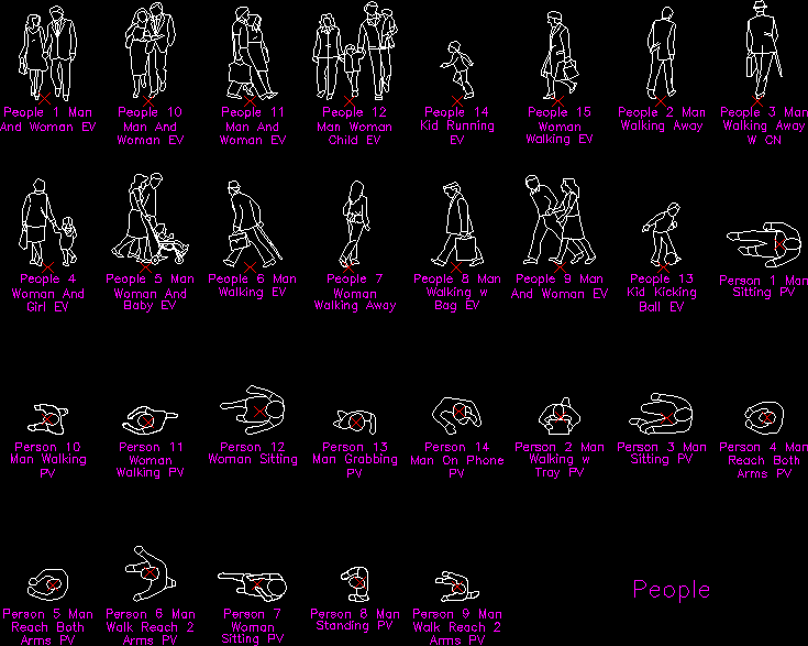 People DWG Block for AutoCAD • Designs CAD