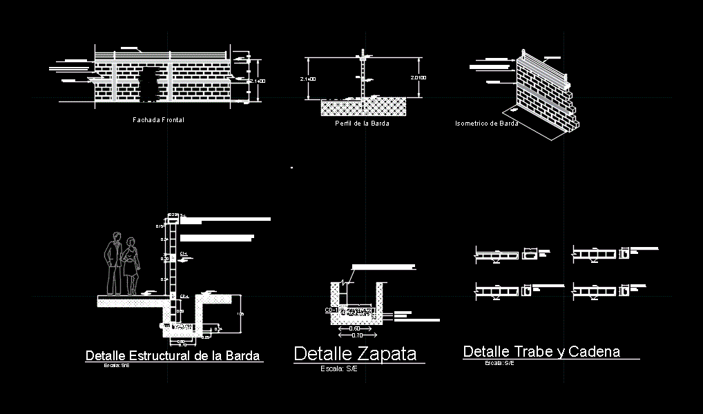 Perimeter Detail Barda Dwg Detail For Autocad • Designs Cad 8429