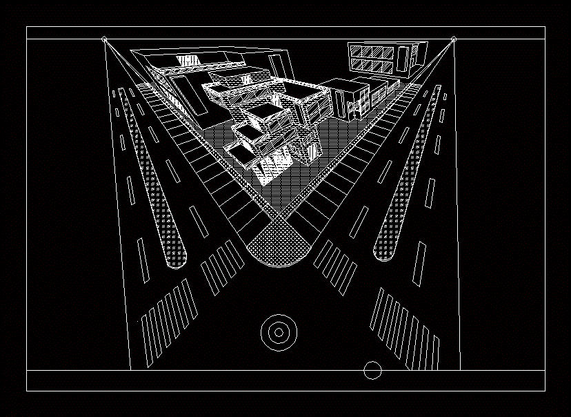 Perspective 3 Vanishing Points DWG Block for AutoCAD 