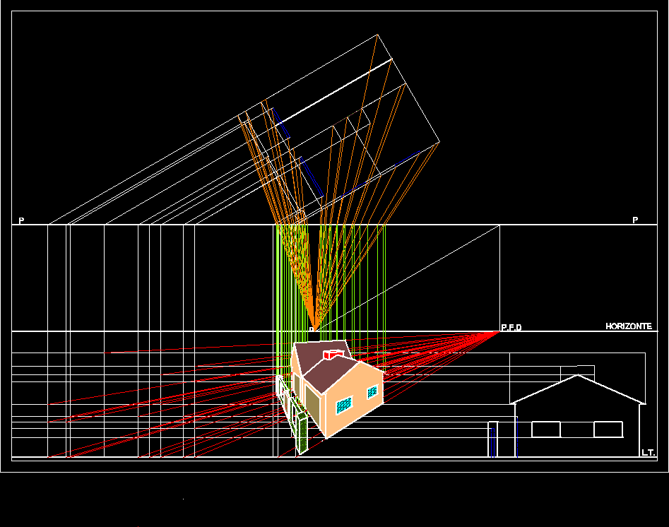 Perspective Of A House DWG Full Project for AutoCAD 