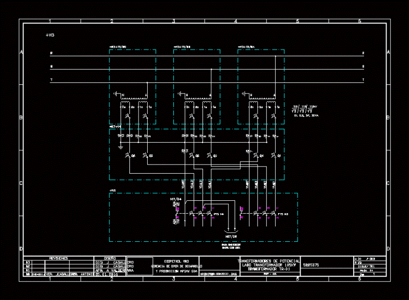 Plano Pts Transformer W3 DWG Plan for AutoCAD