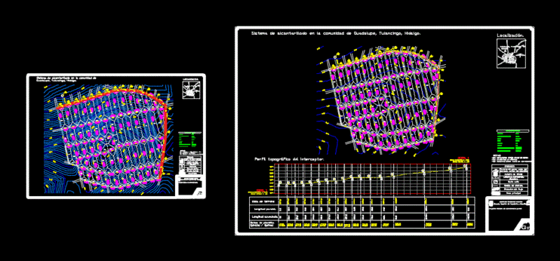 Plano Sewer DWG Full Project for AutoCAD