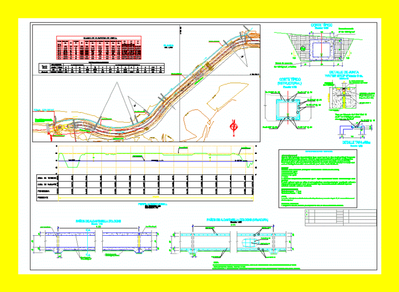 Plano Sewer Toloche DWG Plan for AutoCAD