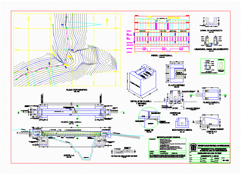 Plans Aqueduct Details DWG Plan for AutoCAD