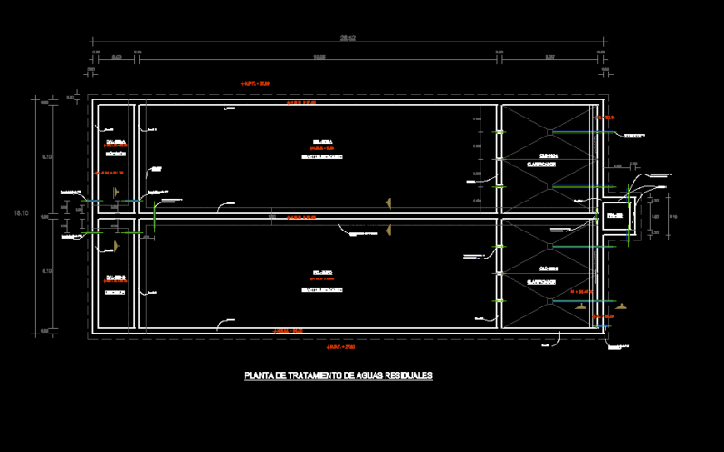 Plant Wastewater Treatment DWG Block for AutoCAD
