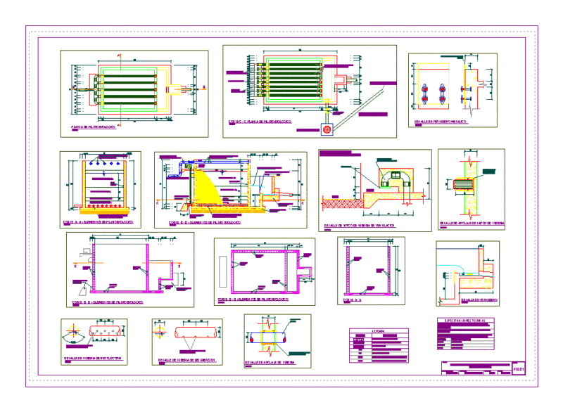 Plant Wastewater Treatment Plants DWG Detail for AutoCAD