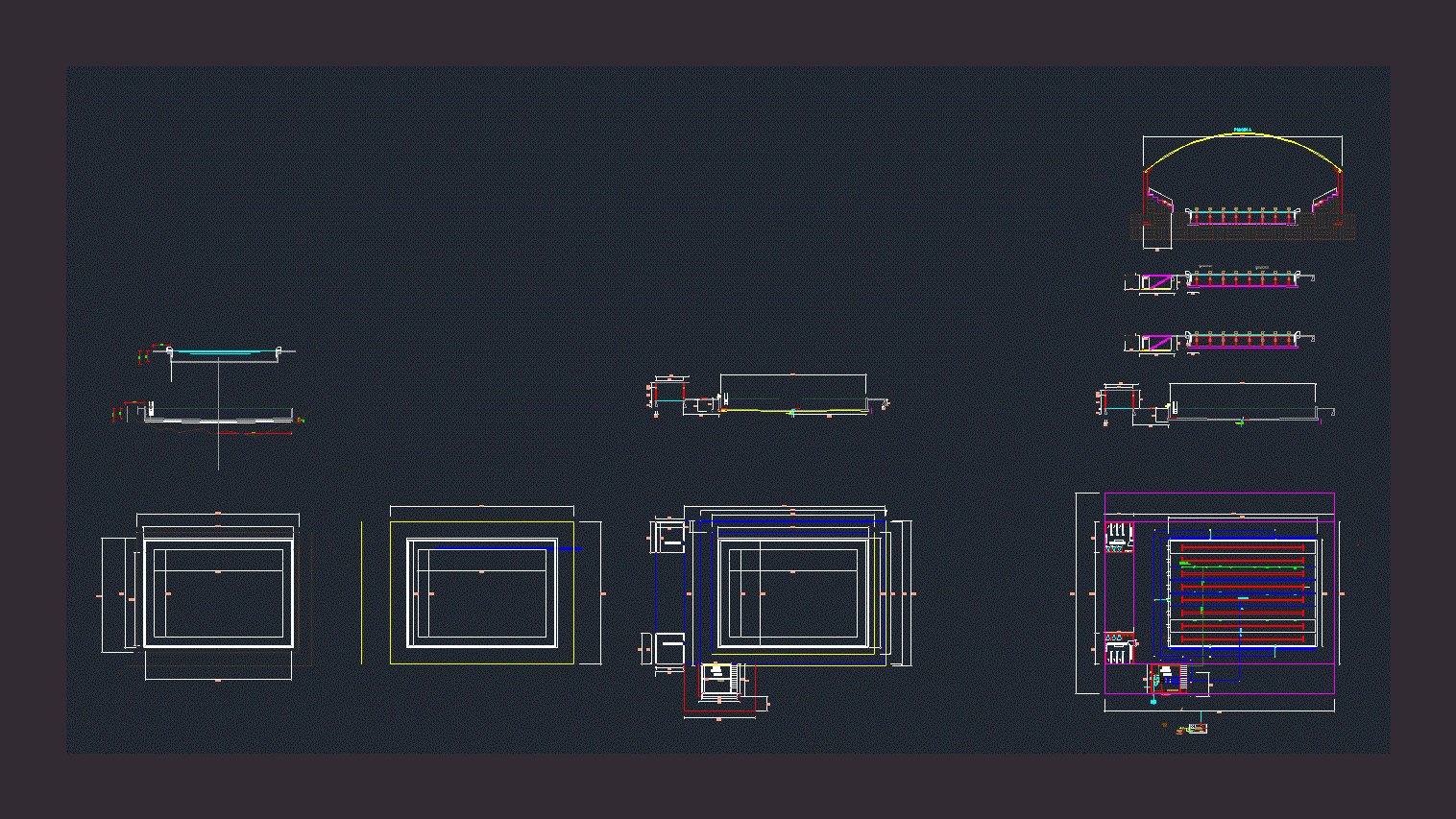 Бассейн чертеж dwg