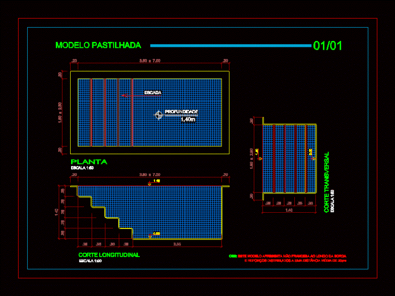 Pool 2d 2D DWG Block for AutoCAD