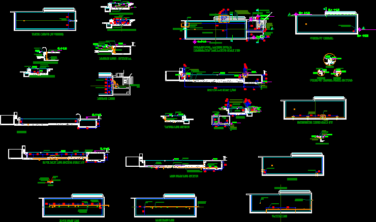 swimming pool details dwg