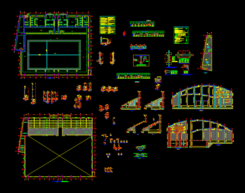 Pool – Structures Coliseum DWG Detail for AutoCAD