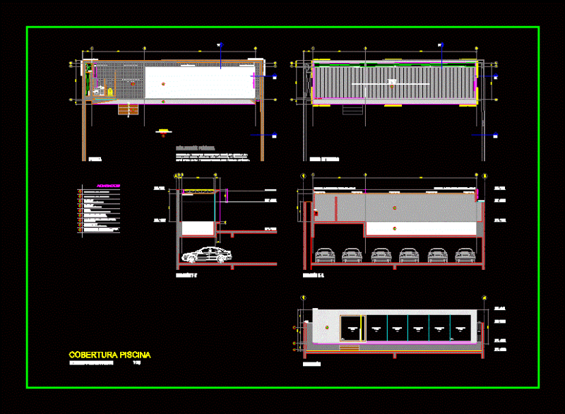 Pool DWG Block for AutoCAD