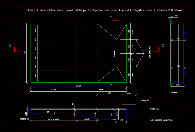 Pool DWG Block for AutoCAD