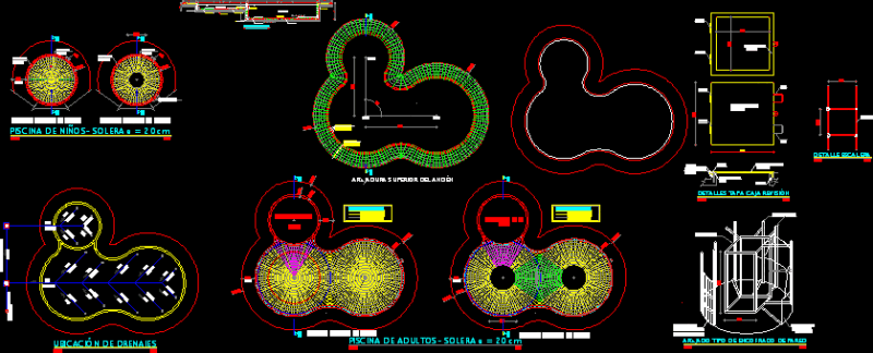 Pool DWG Detail for AutoCAD
