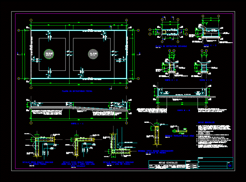 Pool DWG Detail for AutoCAD