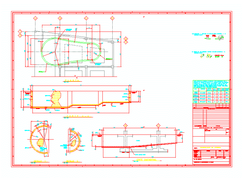 Pool Foundation DWG Detail for AutoCAD
