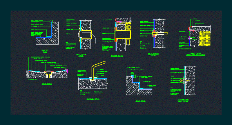 Pools Details DWG Detail for AutoCAD