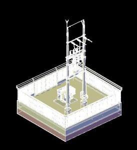 Portico DWG Block for AutoCAD