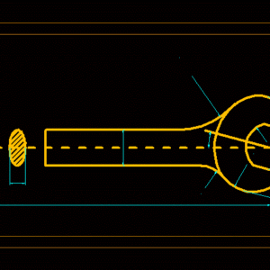 Wrench CAD Drawing DWG Mechanical Part | Designs CAD